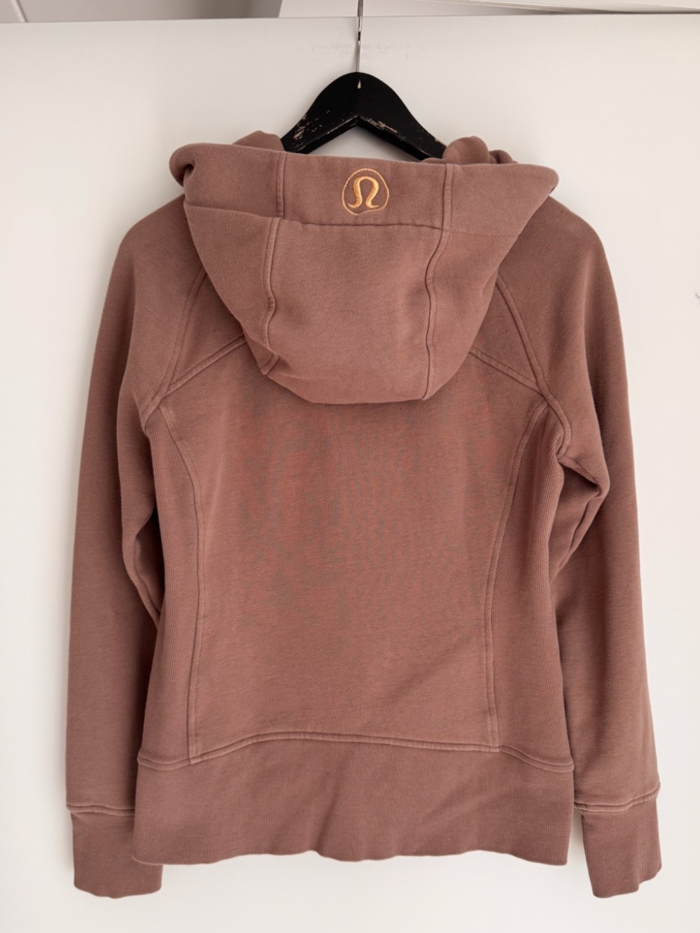 Lululemon Light Cotton Terry Scuba Full Zip Hoodie 8 Taupetastic Gold W4AWMS - Picture 4 of 15
